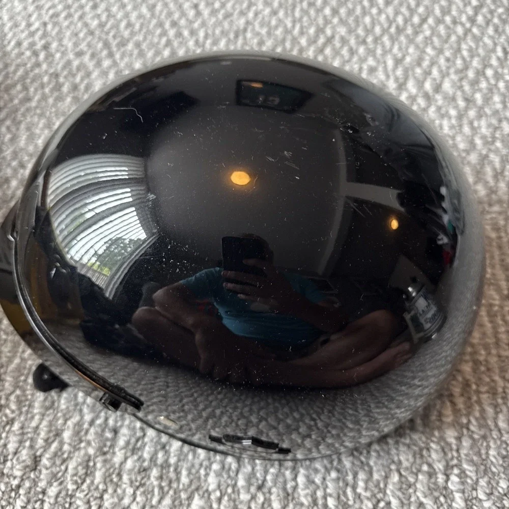 Genuine Harley Davidson Half Helmet with retractable clear shield HD-S1V Size XS